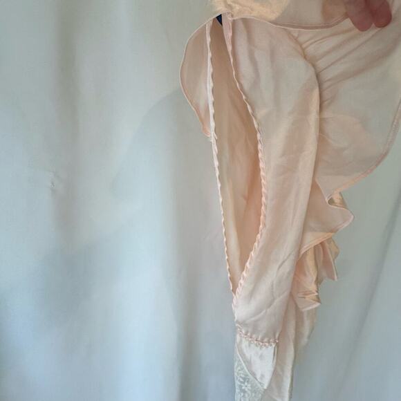 Vtg Lily of France Womens Lingerie Sz M Pink Lace Coquette Romantic Satin Teddy - Picture 9 of 10